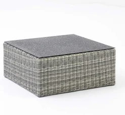 OUTDOOR Gartenhocker/Beistelltisch grau