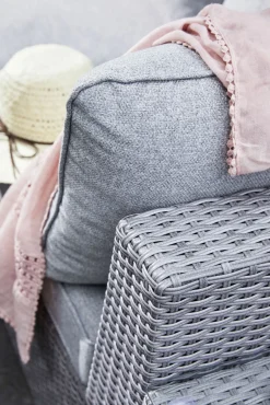 OUTDOOR Gartenhocker/Couchtischelement grau