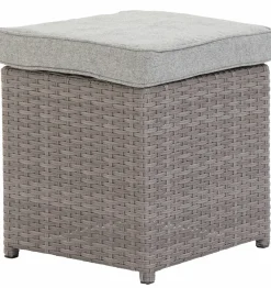 OUTDOOR Gartenhocker/Tisch klein grau