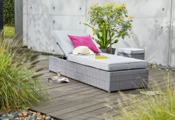 OUTDOOR Gartenliege Einzelelement grau