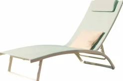 OUTDOOR Gartenliege grünweiß