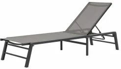 OUTDOOR Gartenliege Klappbar grausilberfarben