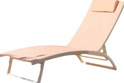 OUTDOOR Gartenliege rotweiß