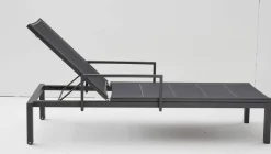 OUTDOOR Gartenliege/Sonnenliege Alu grau