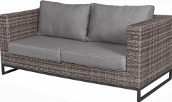 OUTDOOR Gartenlounge 2- Sitzer braungrau