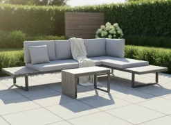 OUTDOOR Gartenlounge Alu/Polywood grau