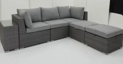 OUTDOOR Gartenlounge Eckelement grau