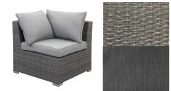 OUTDOOR Gartenlounge Eckelement grau