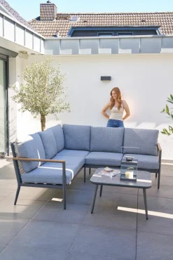 OUTDOOR Gartenlounge Eckset 3-teilig