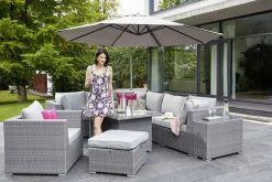 OUTDOOR Gartenlounge Mitteltisch grau