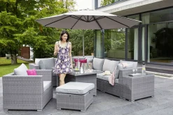OUTDOOR Gartenlounge Mittelelement grau