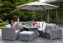 OUTDOOR Gartenlounge Mittelelement grau