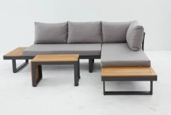 OUTDOOR Gartenlounge variabel stellbar braungrau