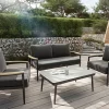 OUTDOOR Gartenlounge-Set 4 tlg. grau