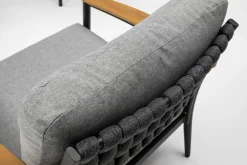 OUTDOOR Gartenlounge-Set 4 tlg. grau