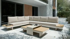 OUTDOOR Gartenlounge-Set 4 tlg. braungrau