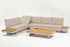 OUTDOOR Gartenlounge-Set 4 tlg. braungrau