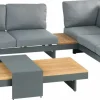 OUTDOOR Gartenlounge-Set 4 tlg. braungrau