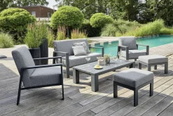 OUTDOOR Garten-Loungetisch grau