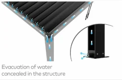 OUTDOOR Gartenpergola 3x4m Anthrazit grau