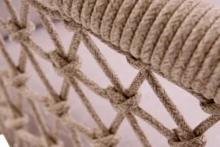 OUTDOOR Gartensessel drehbar Rope beigegrau