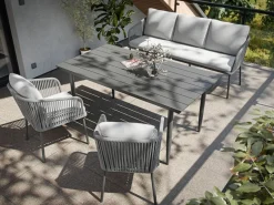 OUTDOOR Garten-Set schwarzgrau