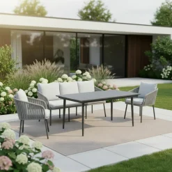 OUTDOOR Garten-Set schwarzgrau