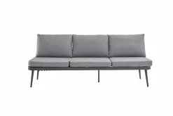 OUTDOOR Gartensofa links grau