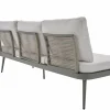 OUTDOOR Gartensofa links grünweißbeige