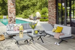 OUTDOOR Gartensofa Outdoor Lounge grau