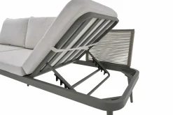 OUTDOOR Gartensofa rechts grünweißbeige