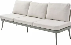 OUTDOOR Gartensofa rechts grünweißbeige
