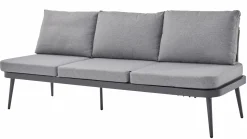 OUTDOOR Gartensofa rechts grau