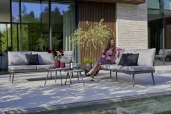 OUTDOOR Gartensofa rechts grau