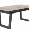 OUTDOOR Gartentisch ausziehbar Keramik braun