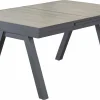 OUTDOOR Gartentisch ausziehbar Keramik grau
