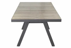 OUTDOOR Gartentisch ausziehbar Keramik grau