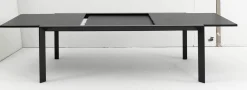 OUTDOOR Gartentisch ausziehbar 3D Glas grau