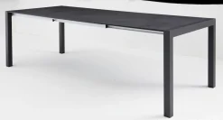 OUTDOOR Gartentisch ausziehbar HPL grausilberfarben