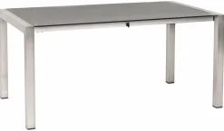 OUTDOOR Gartentisch ausziehbar HPL grausilberfarben