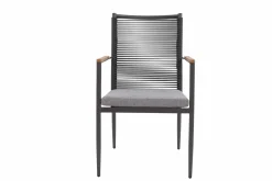 OUTDOOR Garten-Tischgruppe 7-teilig grau