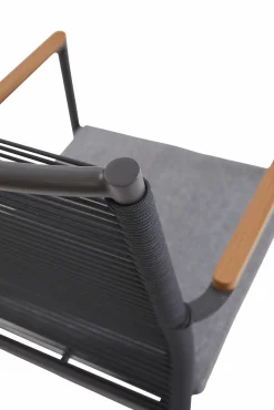 OUTDOOR Garten-Tischgruppe 7-teilig grau