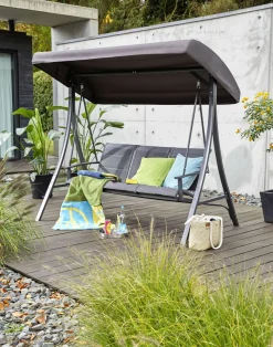 OUTDOOR Hollywoodschaukel grau