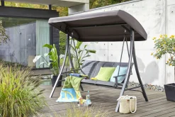 OUTDOOR Hollywoodschaukel grau