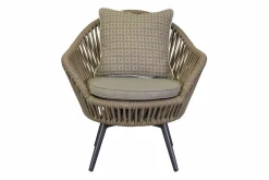 OUTDOOR Lounge Garten-Drehsessel beigegrau