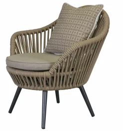 OUTDOOR Lounge Garten-Drehsessel beigegrau