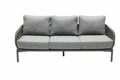 OUTDOOR Low Dining Gartensofa 3-Sitzer grau