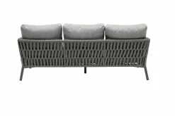 OUTDOOR Low Dining Gartensofa 3-Sitzer grau