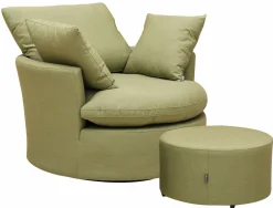 OUTDOOR Relaxsessel Sunbrella drehbar grün