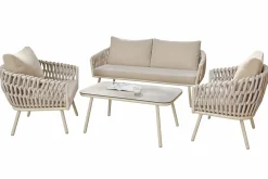 OUTDOOR Rope Gartenlounge-Set braungrau